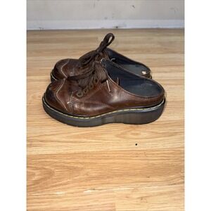 Dr. Martens 9936 Women's Brown Leather Oxford Platform Shoes Size 4